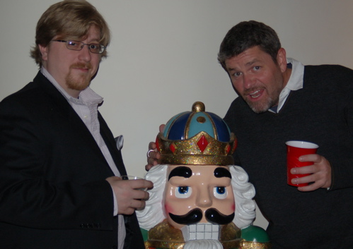 Eric and Clint Pose With The Nutcracker