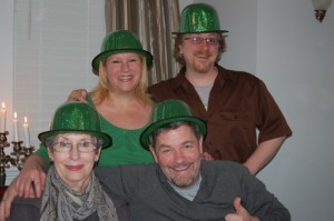 Miss Sylvia, Clint, Eric and Me. St. Patty's Day 2010